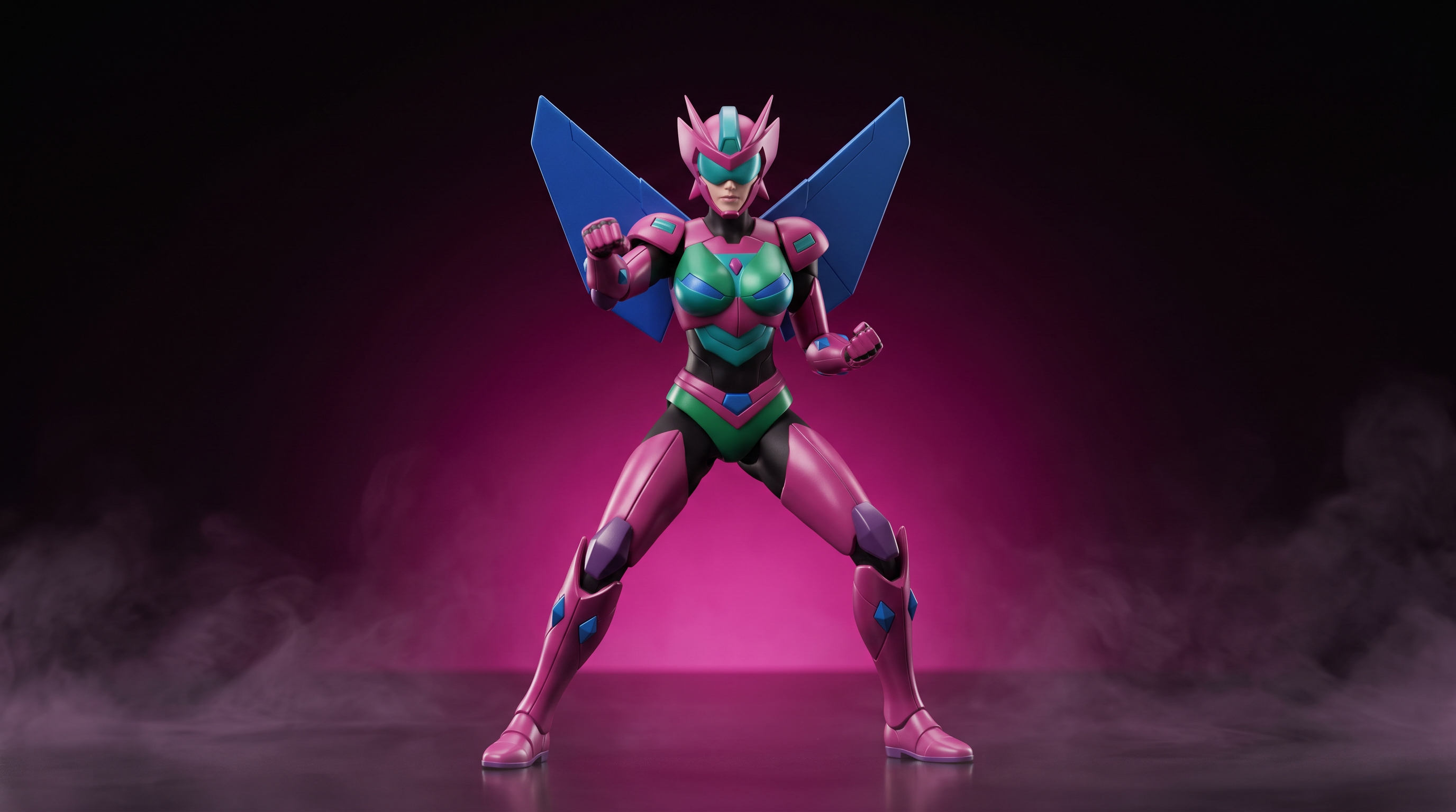 Silver Saphire in fighting stance